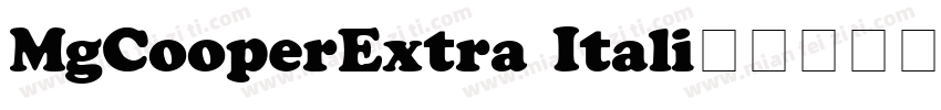 MgCooperExtra Itali字体转换